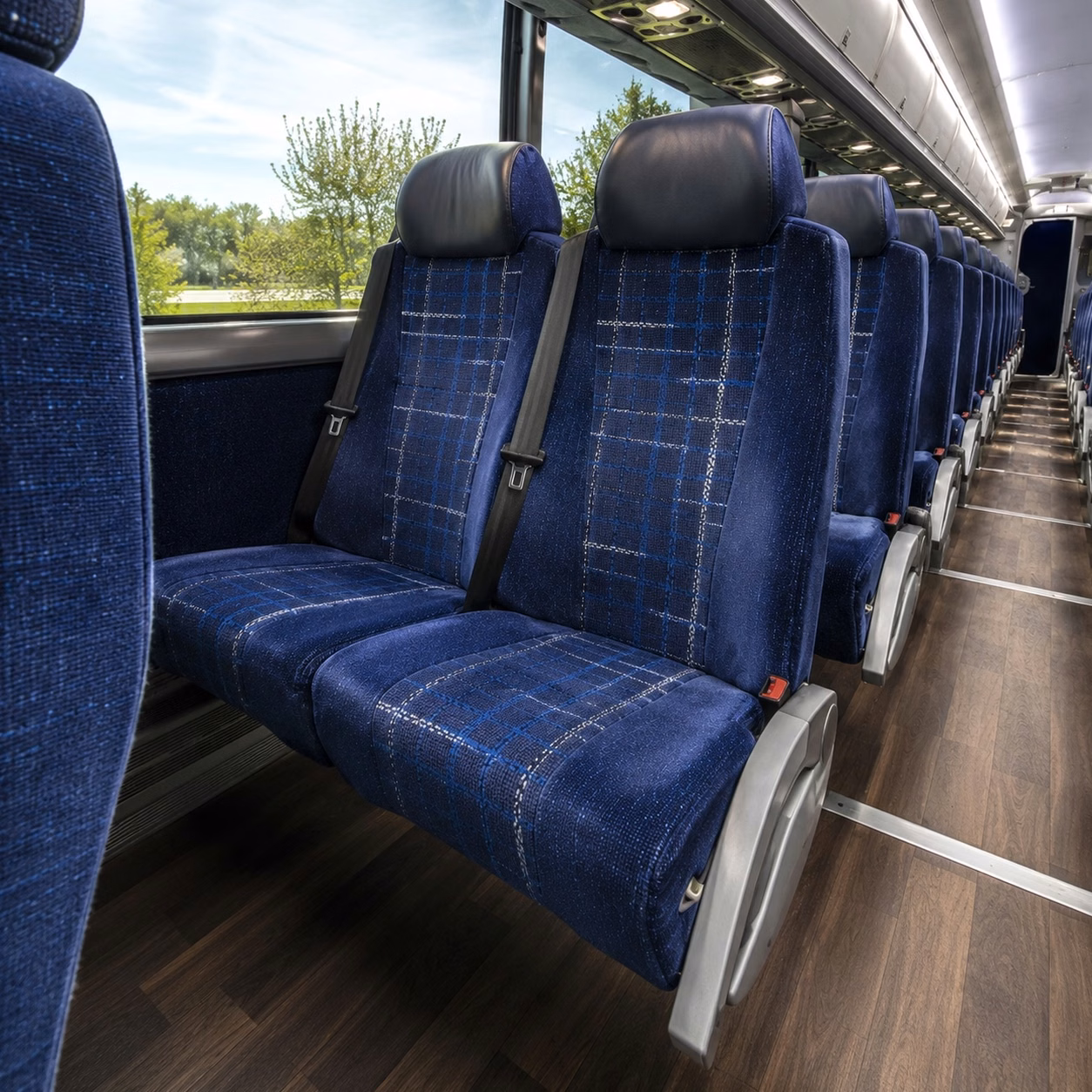 bus type and size change charter bus costs in visalia california