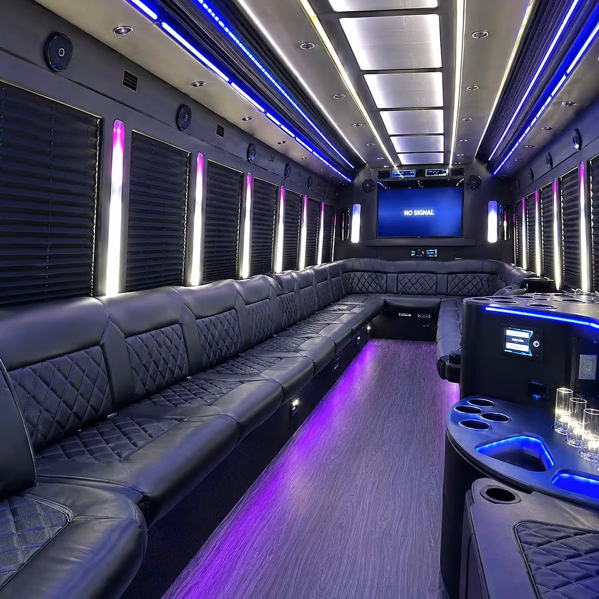 party bus interior