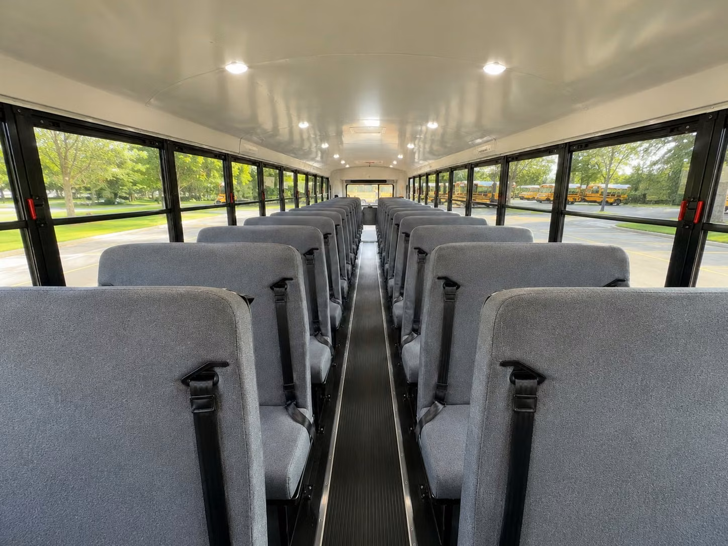 school bus inside