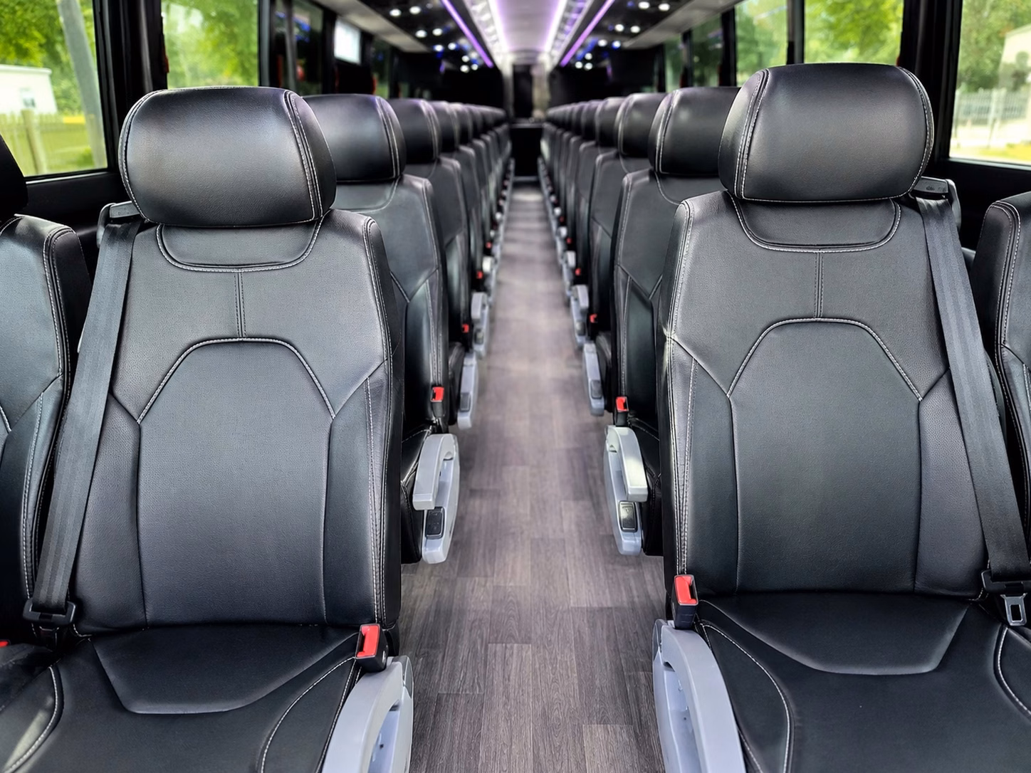 visalia charter bus rental inside